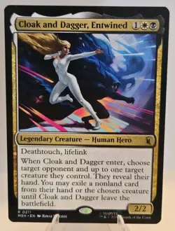 Cloak and Dagger, Entwined MTG Marvel Super Heroes Regular - Image 1