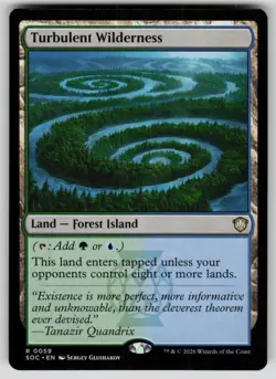 Turbulent Wilderness Rare Commander: Secrets of Strixhaven 59 MTG Near Mint 2026 - Image 1