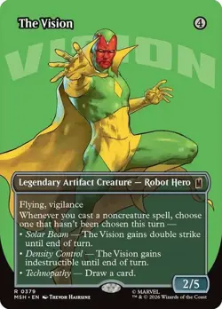 NM Borderless The Vision, MTG, Super Heroes, Magic the Gathering, 379 - Image 1