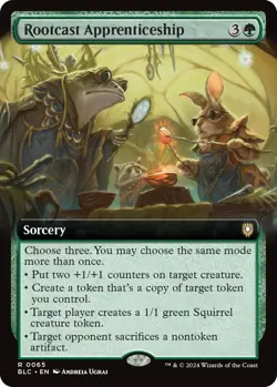 Rootcast Apprenticeship (Extended Art) #65 (NM) Commander: Bloomburrow MTG - Image 1