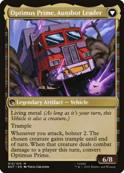 Optimus Prime, Hero #13 (NM) Universes Beyond: Transformers MTG - Image 2