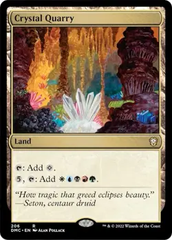 Crystal Quarry #206 (NM) Commander: Dominaria United MTG - Image 1