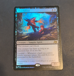 Wizards of the Coast Bloodghast 0077 Rare Foil DFT Black Creature Vampire Spirit - Image 1