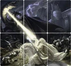 Gandalf Magic the Gathering Lord of the Rings Scene Box Art Cards Sealed MTG - Image 1