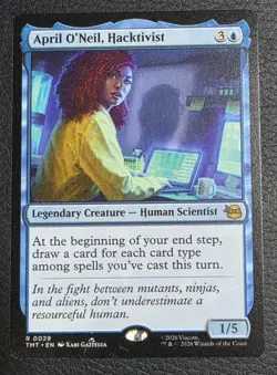 April O'Neil, Hacktivist #29 (NM) TMT Magic MTG Regular Rare - Image 1