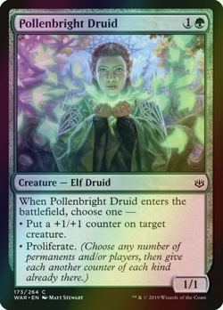 MTG Pollenbright Druid Foil ** War of the Spark ** English (NM) - Image 1
