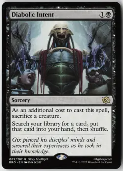 Diabolic Intent (89) - Normal - The Brothers' War (BRO) - NM - Image 1