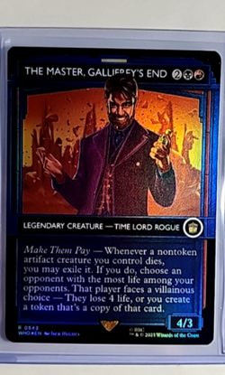 MTG Magic The Gathering Doctor Who Showcase Foil #543 The Master Gallifrey's End - Image 1