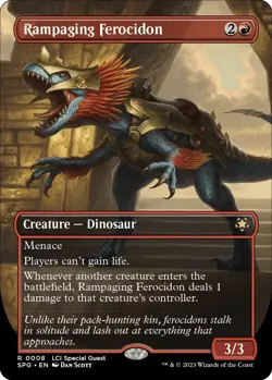 Rampaging Ferocidon (Borderless) #8 *Foil* (MP) Special Guests MTG - Image 1