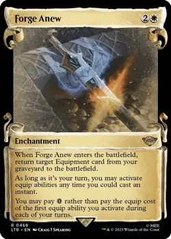 Forge Anew (Showcase Scrolls) #468 *Foil* (MP) Universes Beyond: The Lord of ... - Image 1