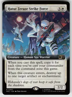 Hatut Zeraze Strike Force (Extended Art) 307 Commander: Marvel Super Heroes MTG - Image 1