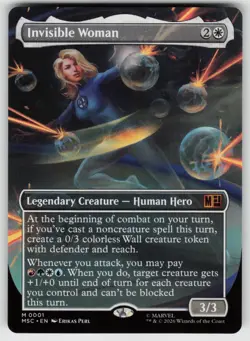 Invisible Woman (Borderless) 1 Commander: Marvel Super Heroes MTG - Image 1