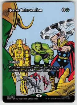 Heroic Intervention (0080) (Borderless) 80 Marvel Universe Eternal-Legal MTG - Image 1