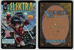 Elektra, Daughter of the Hand (Borderless) (395) Marvel Super Heroes Foil MTG - Image 3