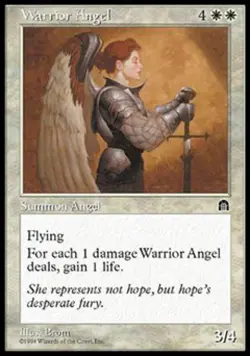Warrior Angel - Light Play MTG Stronghold - Image 1
