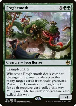 X 1 Froghemoth Rare NM AFR 184 MTG Magic The Gathering - Image 1