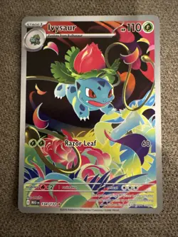 Pokemon TCG Ivysaur 134/132 Mega Evolution Illustration Rare NM Card - Image 1