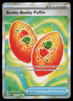 Pokemon Buddy-Buddy Poffin - 167/132 - Ultra Rare Mega Evolution Holo NM - Image 1
