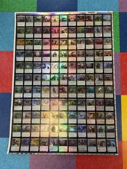 MTG Magic the Gathering War of the Spark FOIL Uncut Rare/Mythic Sheet - Image 1