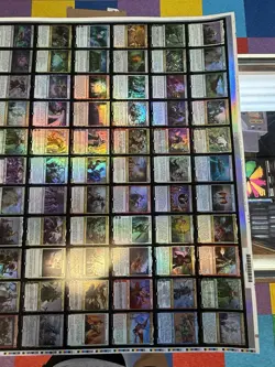 MTG Magic the Gathering War of the Spark FOIL Uncut Rare/Mythic Sheet - Image 3
