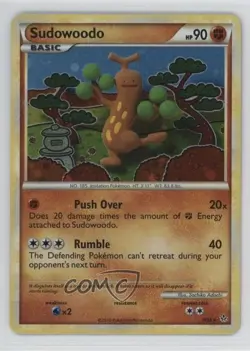 Sudowoodo Holo Pokemon HeartGold & SoulSilver Unleashed #9 2010 - Image 1