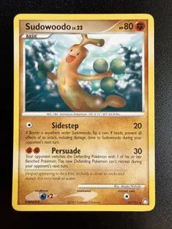 FREE SHIPPING Sudowoodo Mysterious Treasures 35/123 Pokemon TCG - Image 1