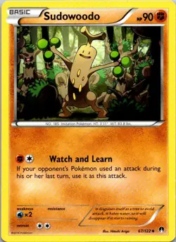 Sudowoodo 67/122 BREAKpoint Pokemon TCG UC NM - Image 1