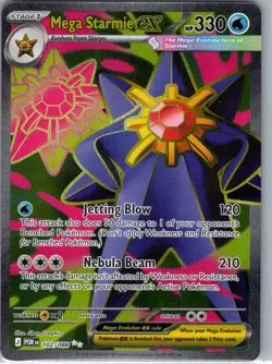 MEGA STARMIE EX 102/088 ULTRA RARE PERFECT ORDER HOLO - Image 1