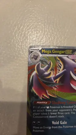 Pokemon Mega Gengar ex Mega Evolution Black Star Promos 73 Holofoil Near Mint - Image 2