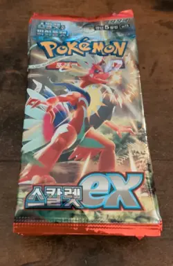 KOREAN Pokemon Pack Scarlet & Violet "Scarlet Series" SV1S 스칼렛ex Lot Of 10 Packs - Image 1