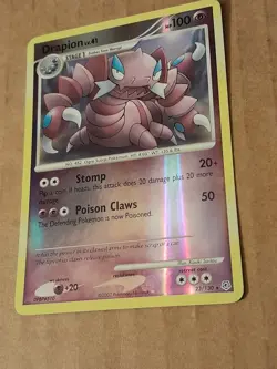 Pokemon Drapion 23/130 Diamond & Pearl Reverse Holo LP See Pictures - Image 2