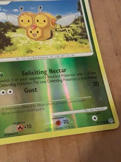 Pokemon Combee 79/130 Diamond & Pearl Reverse Holo LP See Pictures - Image 3