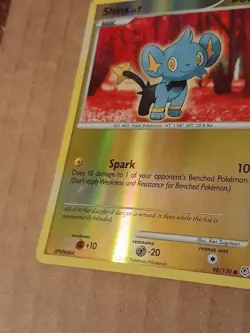 Pokemon Shinx 98/130 Diamond & Pearl Reverse Holo LP See Pictures - Image 2