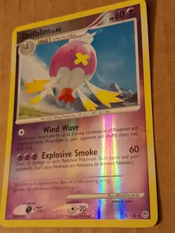 Pokemon Drifblim 24/130 Diamond & Pearl Reverse Holo LP See Pictures - Image 2