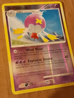Pokemon Drifblim 24/130 Diamond & Pearl Reverse Holo LP See Pictures - Image 3