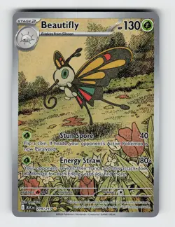 Beautifly 219/217 - Pokemon - Ascended Heroes - Holo Illustration Rare - NM - Image 1