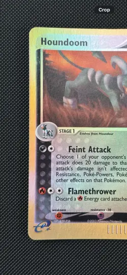 Pokemon TCG EX Dragon 2003 Houndoom 34/97 Reverse Holo Uncommon (LP+) - Image 3