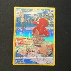NM OCTILLERY 2022 Pokemon Brilliant Stars FULL ART Holo Ultra Rare POKEMON TG03 - Image 1