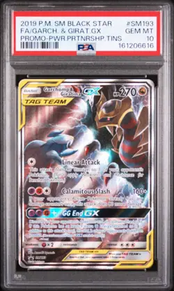 2019 Pokemon SM Black Star Promo FA/GARCH & GIRAT GX #SM193 PSA 10 GEM MT - Image 1