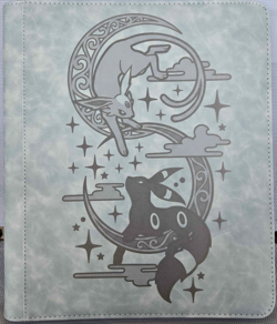 Pokemon Umbreon & Espeon Engraved Gray Top Loader Binder 252 Cards - Image 1