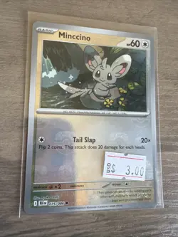 Minccino [Master Ball] 075/086 Pokemon Black Bolt English NM - Image 1