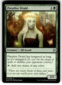 Paradise Druid War of the Spark Regular MTG - Image 1