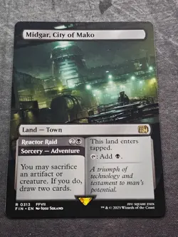 Midgar, City of Mako (Borderless) Magic the Gathering MTG Final Fantasy FIN 313 - Image 1