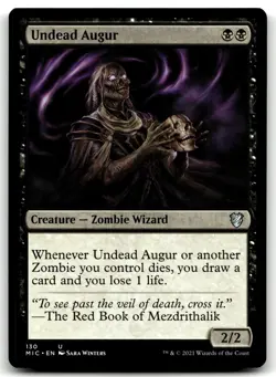 MTG Undead Augur U Commander: Innistrad: Midnight Hunt 130 LP - Image 1
