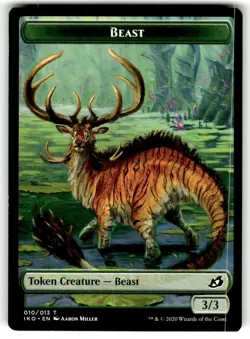 1x Snake Token // Beast Token Commander 2020 Ikoria MTG NM - Image 2