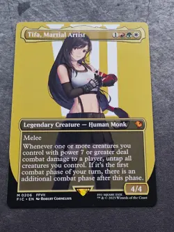 Tifa, Martial Artist (Borderless) Commander FIC 206 MTG Final Fantasy Regular - Image 1