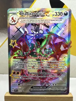 Pokemon TCG Charizard ex SVP 074 Paldean Fates Tin Promo - Image 1