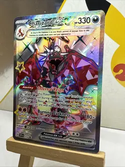 Pokemon TCG Charizard ex SVP 074 Paldean Fates Tin Promo - Image 2