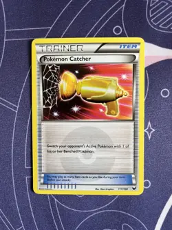 Pokemon Catcher (Gold) 111/108 Dark Explorers Holo NM Secret Rare Super - Image 1