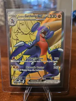 Pokemon TCG Cynthia's Garchomp EX SVP204 Black Star Promo #204 - Image 1